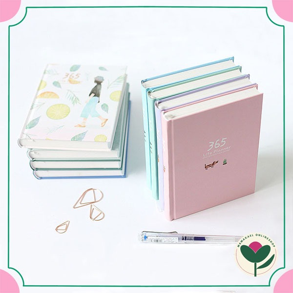 

365 life planner buku notebook jurnal catatan harian diary to do list kawaii aesthetic journal MK1420