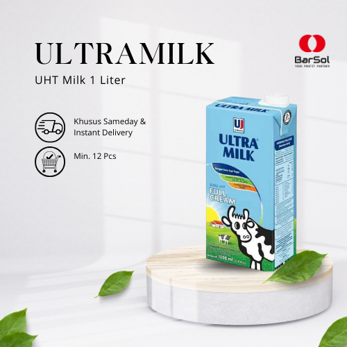 

Ultra Milk UHT Milk 1 Liter (1 Doz) - Barsol Indonesia