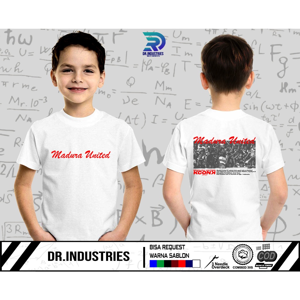 Kaos Anak Madura United Kconk Mania Suporter MU