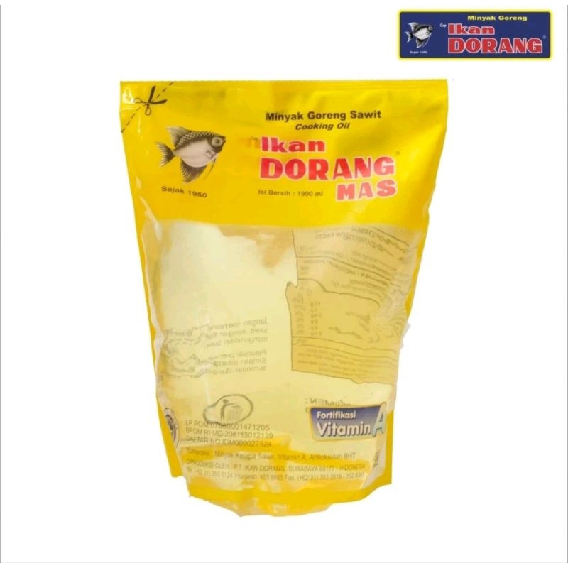 

MINYAK GORENG KELAPA SAWIT CAP IKAN DORANG MAS 1900 ML