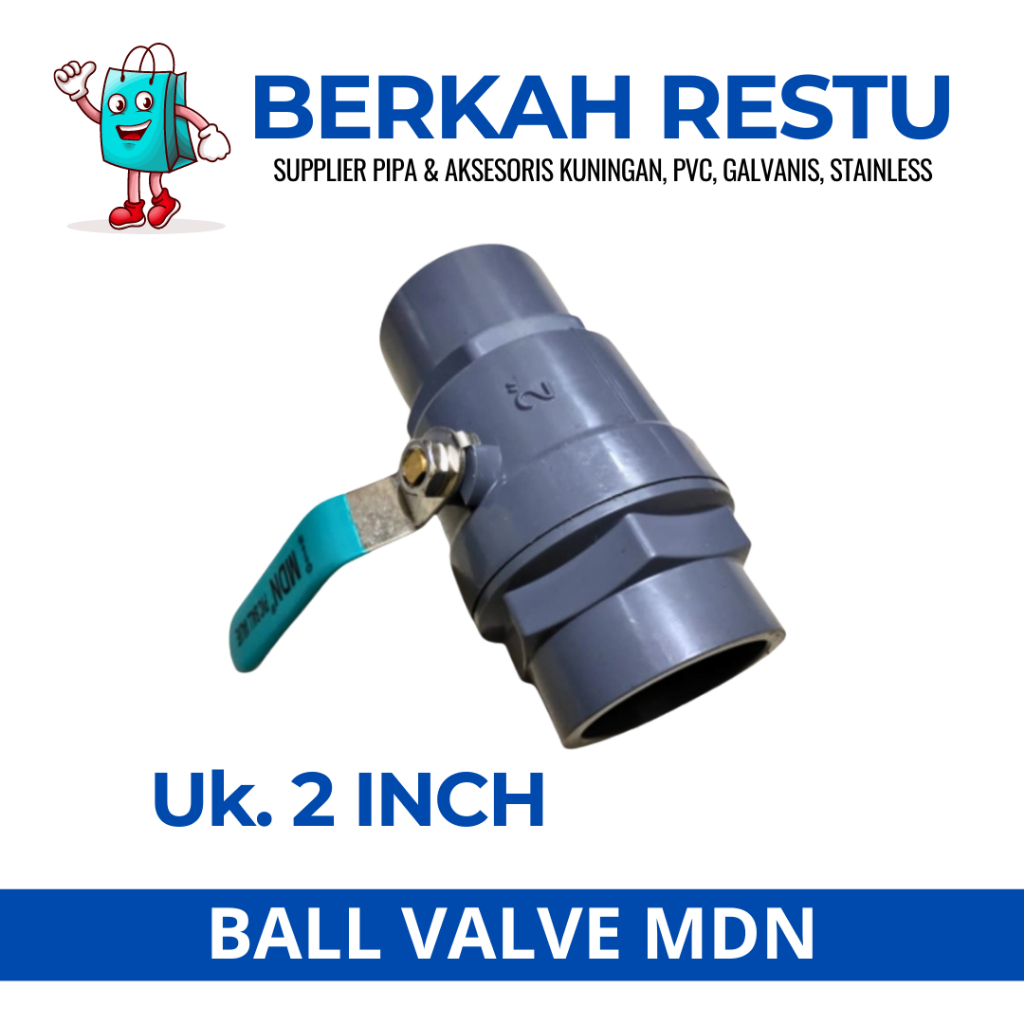 Stop Kran 2" inch PVC MDN