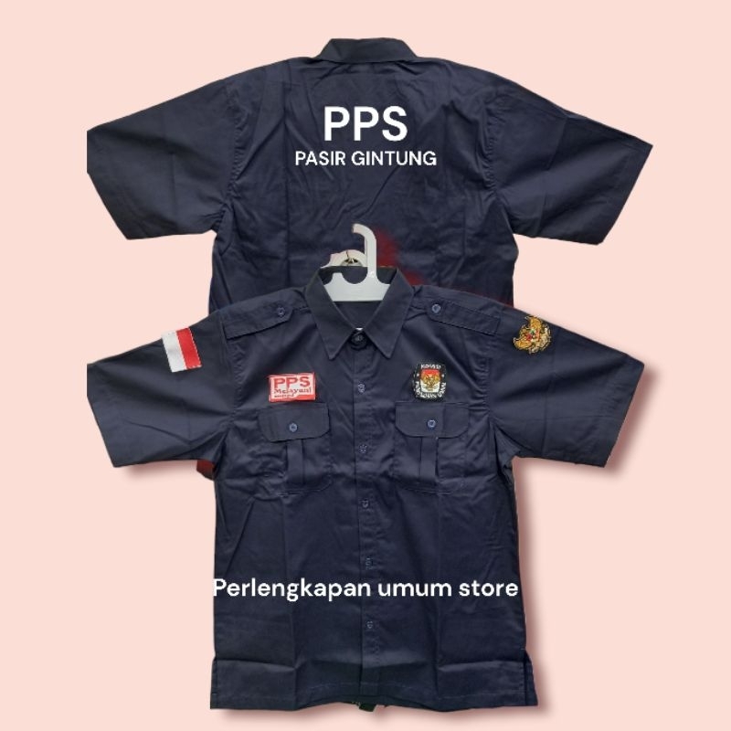 KEMEJA PPS PEMILU 2024 SERAGAM KPU SERAGAM PPS ROMPI PPS BAJU PPS 2024