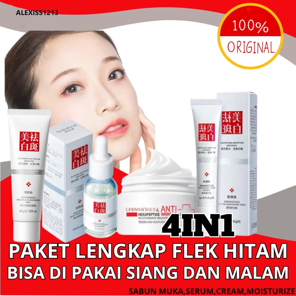Promo Set Paket Perawatan Wajah Whitening Blemish Whitening Blemish Salep Krim Serum Penghilang flek