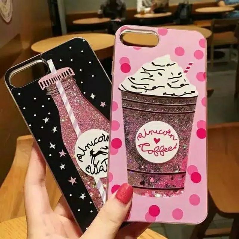 MJT - Random Motif Case Fashion Water Glitter SAMSUNG A5 2017/A6 2018/A6+/A6 PLUS/A6s/A7 2017/A7 201