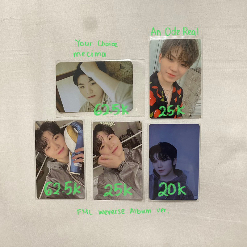 SEVENTEEN OFFICIAL PHOTOCARD WOOZI | svt official pc woozi your choice mecima an ode real fml wevers