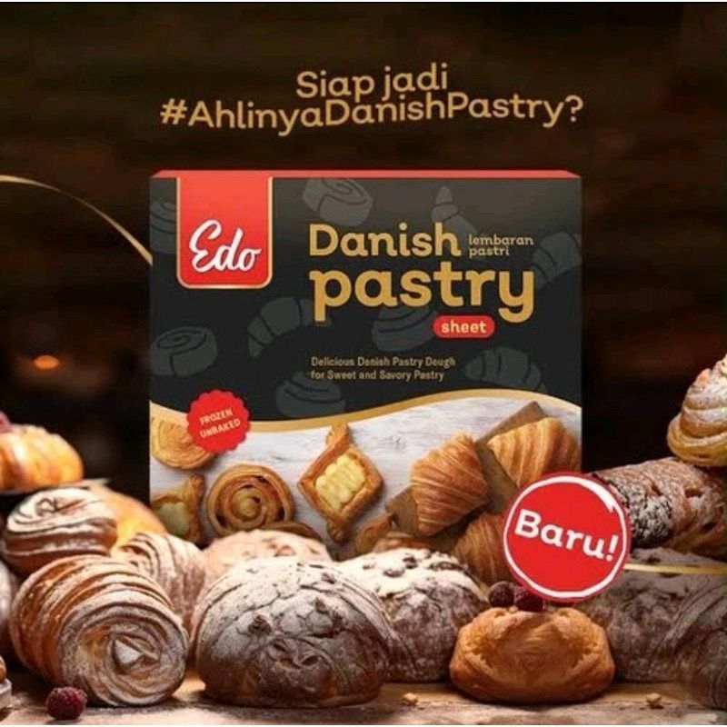 

Edo Danish Pastry 750gr Bahan Cromboloni (Instan Only)