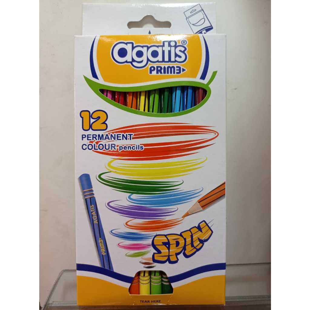

PENSIL WARNA AGATIS PRIME WOOD PERMANENT COLOR PENCIL ROUND TWISTER/SPIN C12