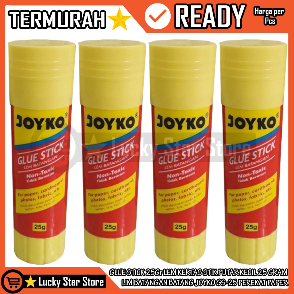 

Glue Stick 25Gr Joyko Gs-25 Perekat Paper Lem Kertas Foto Materai Karton Kain Stik Putar Putih Kecil 25 Gram Lim Batangan Batang Elem Serbaguna NonToxic Alat Perlengkapan Sekolah Kantor Rekatkan Yang Kuat