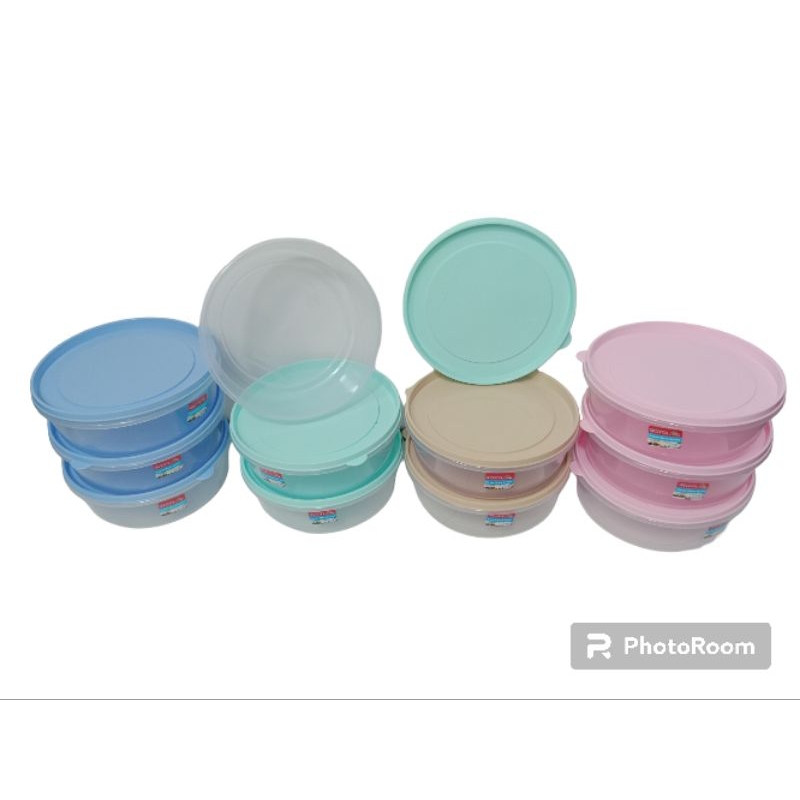 Ompreng bulat sumi alexish 2liter/food case/ Tempat makan bulat/ lunch box/ NYK Ompreng/Ompreng terb