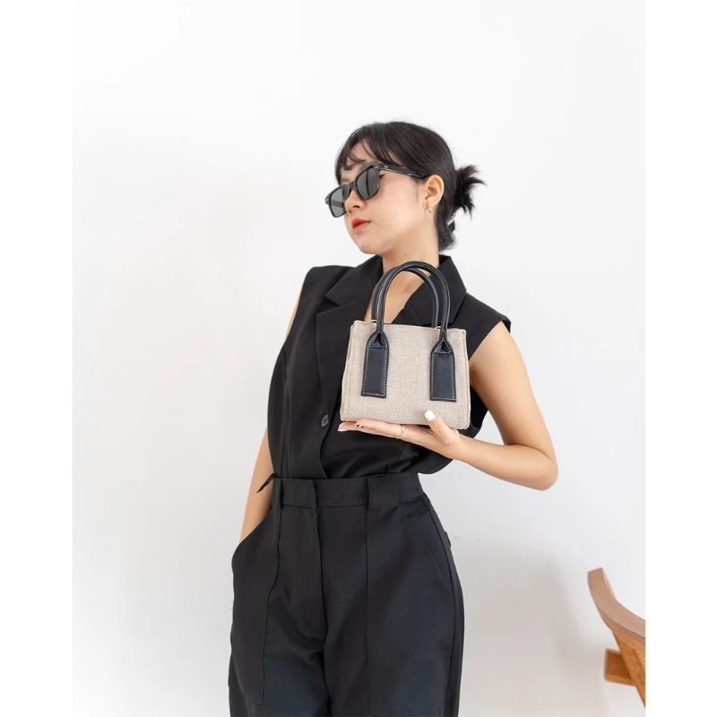 Meera Tas Selempang Kanvas Wanita / Tas Selempang Wanita / Tas Selempang Kanvas