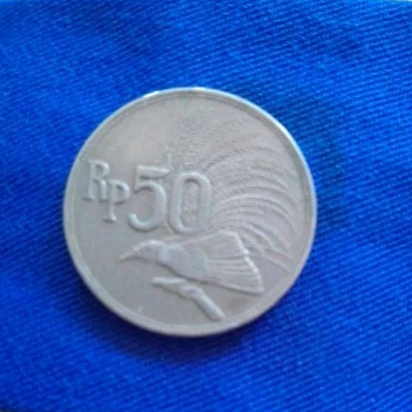 uang coin 50 rupiah tahun 1971