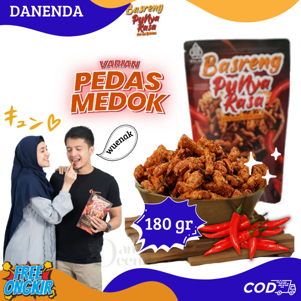 

Basreng Punya Rasa Pedas Medok Dengan Ekstra Daun Jeruk Dan Cikruh Cabai Asli 100%