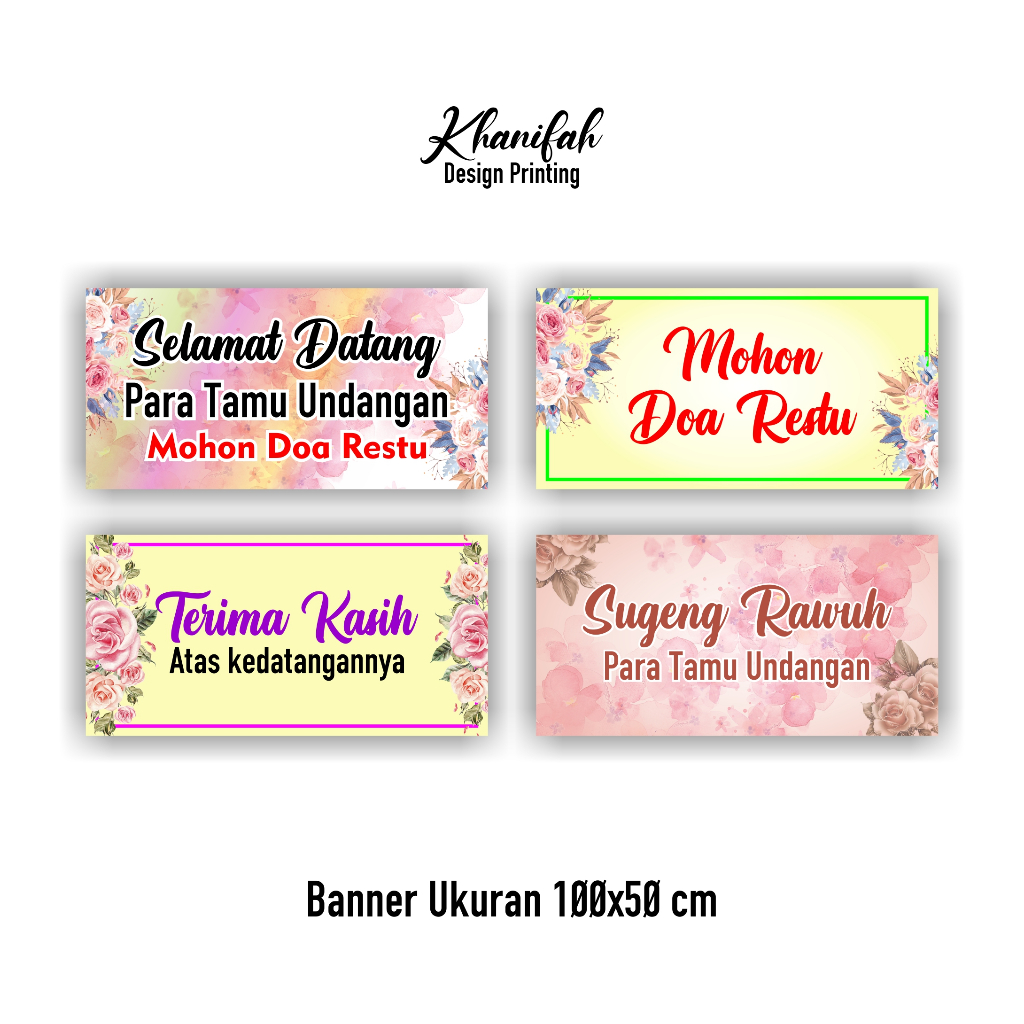 Banner Selamat Datang Para tamu (CUSTOM) BISA EDIT