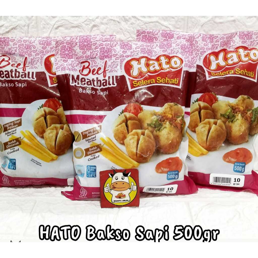 

HATO BEEF MEATBALL 500GR-FROZEN FOOD-BRONTZ JOGJA