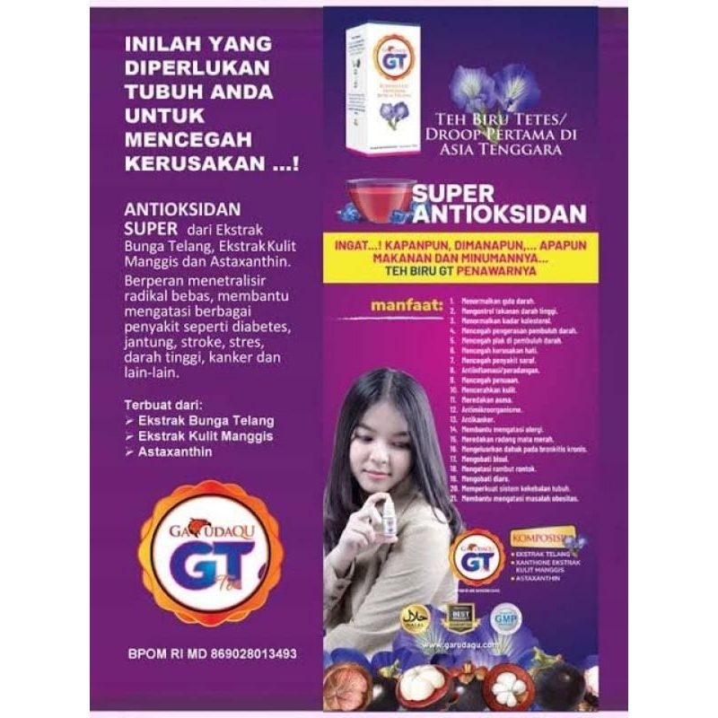 *GT*  GARUDAQU Tea Konsentrat Minuman Bunga Telang