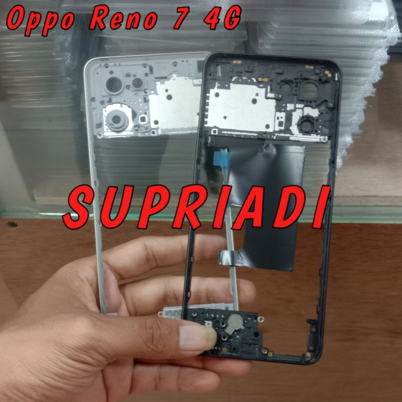 Bazel Oppo Reno 7 4G Tulang Tengah Tulang Samping Tutup Mesin Oppo Reno 7 4G