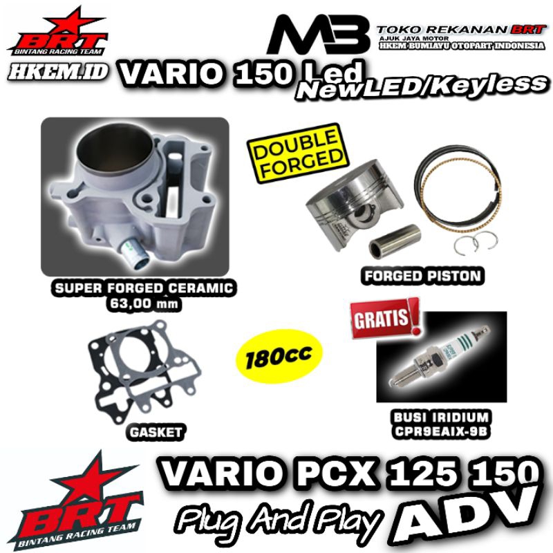 Blok Seher BRT Ceramic 63.00 mm PCX ADV Vario 125 150 62 Blok Set BRT Original