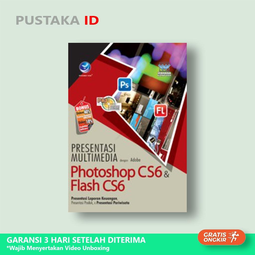 Buku Presentasi Multimedia dengan Adobe Photoshop CS6 dan Flash CS6 - Original