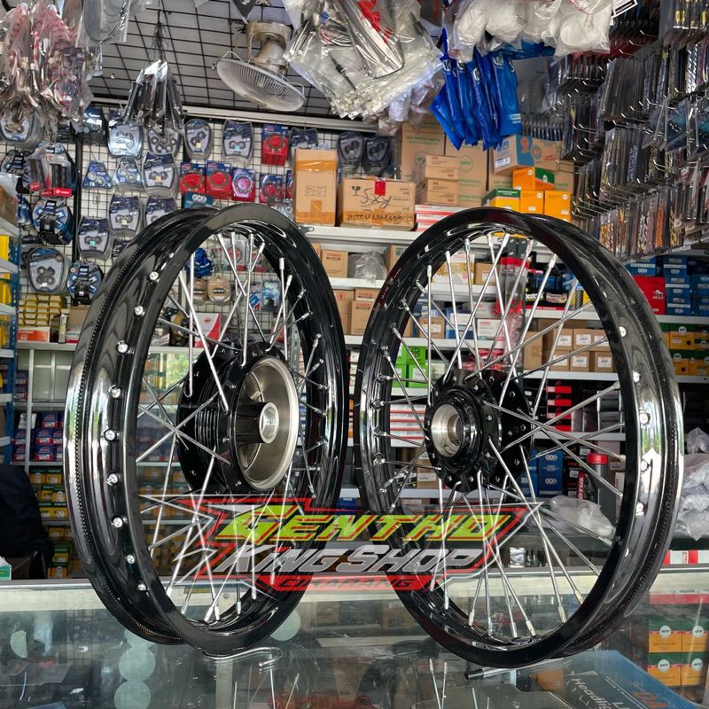 VELG VELG PELK SET RX KING ROSSI GLOSY KINCLONG RING 18 160/185 TROMOL PAKE ORIGINAL JARI JARI TDR