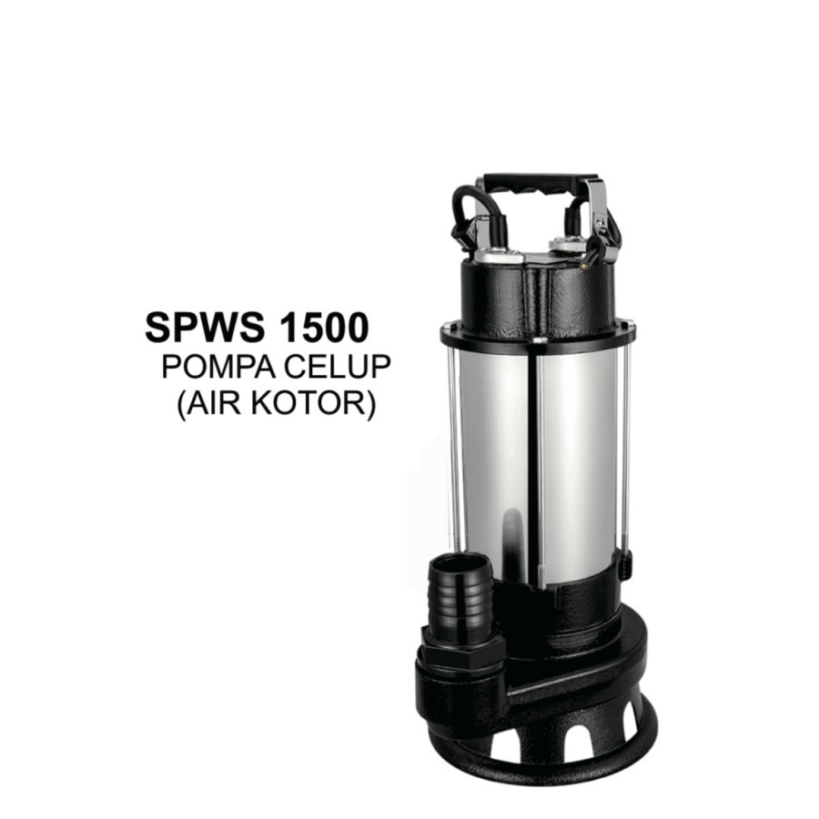 Venezia spws 1500 2 hp 1 phase pompa celup air kotor manual 3 inch
