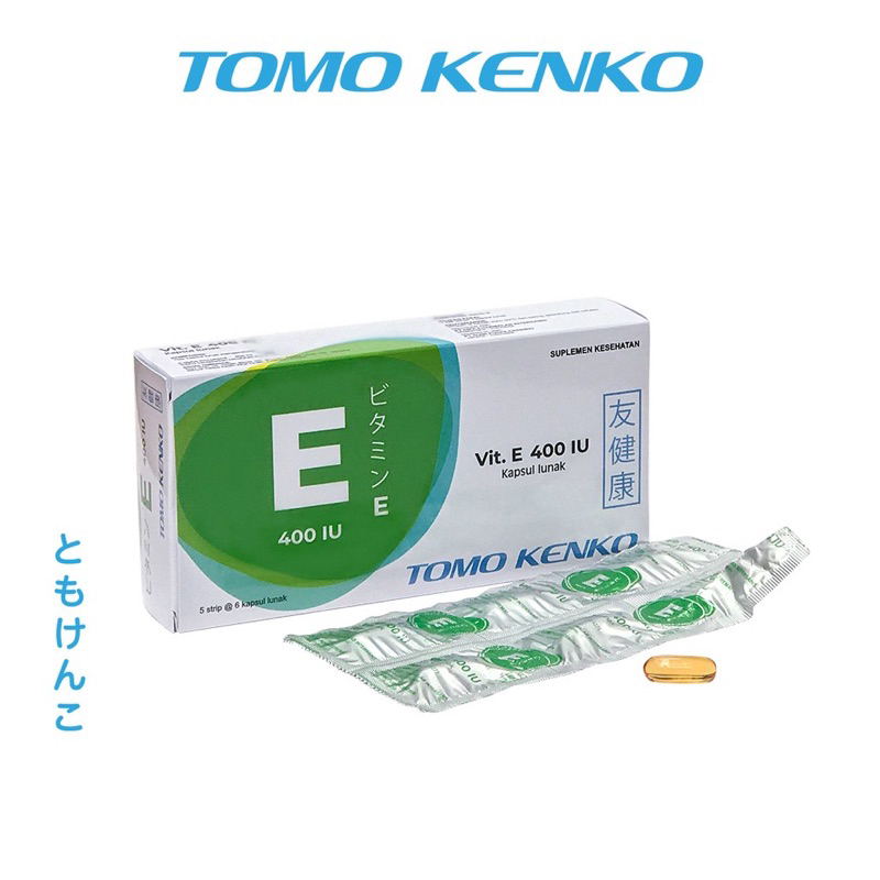 ✔️READY Tomo Kenko Vitamin E Kemasan Strip / Tomo Kenko Vitamin E 400 UI