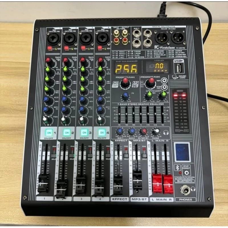 Power Mixer Profesional Firstclass FC 409 PM FC409 USB/Bluetooth 256 DSP Original