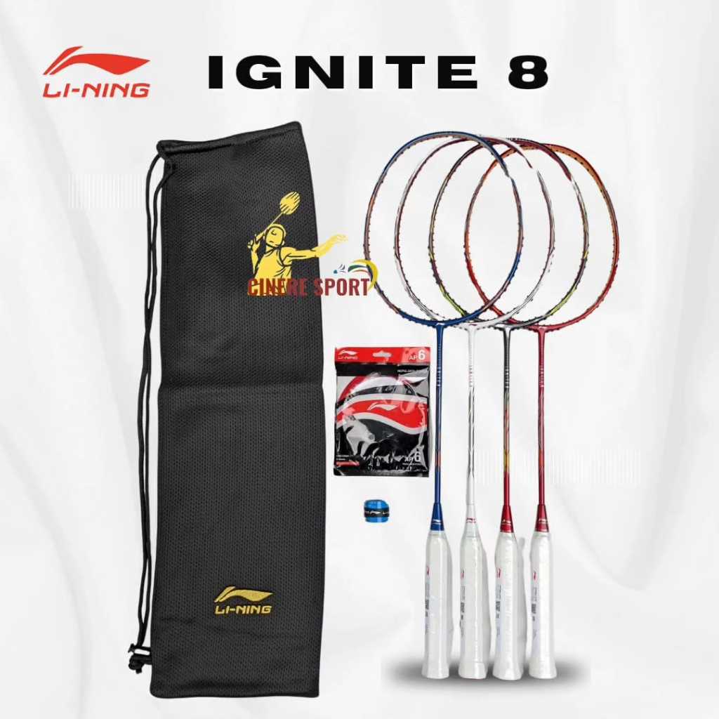 Raket Badminton Lining Ignite 7 8 77gr 5u 30lbs Original