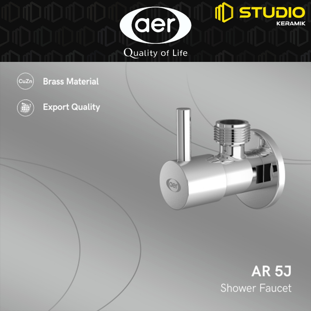 AER Stop Kran Shower Keran Air Kuningan / Brass Shower Faucet - AR 5J