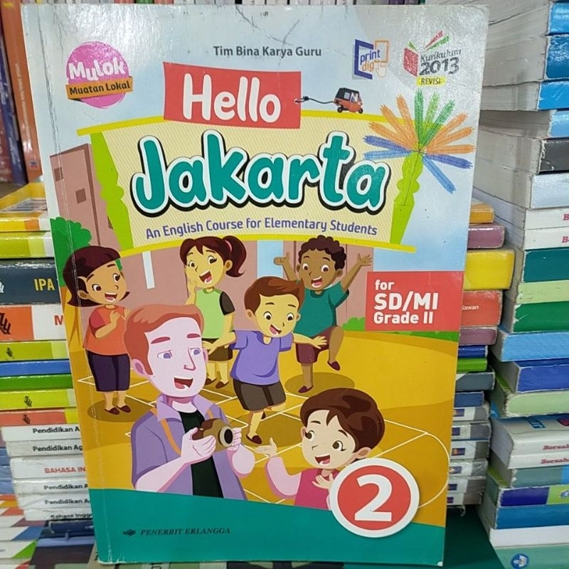 Buku bekas Hello Jakarta untuk SD/MI kelas 2 edisi revisi by erlangga