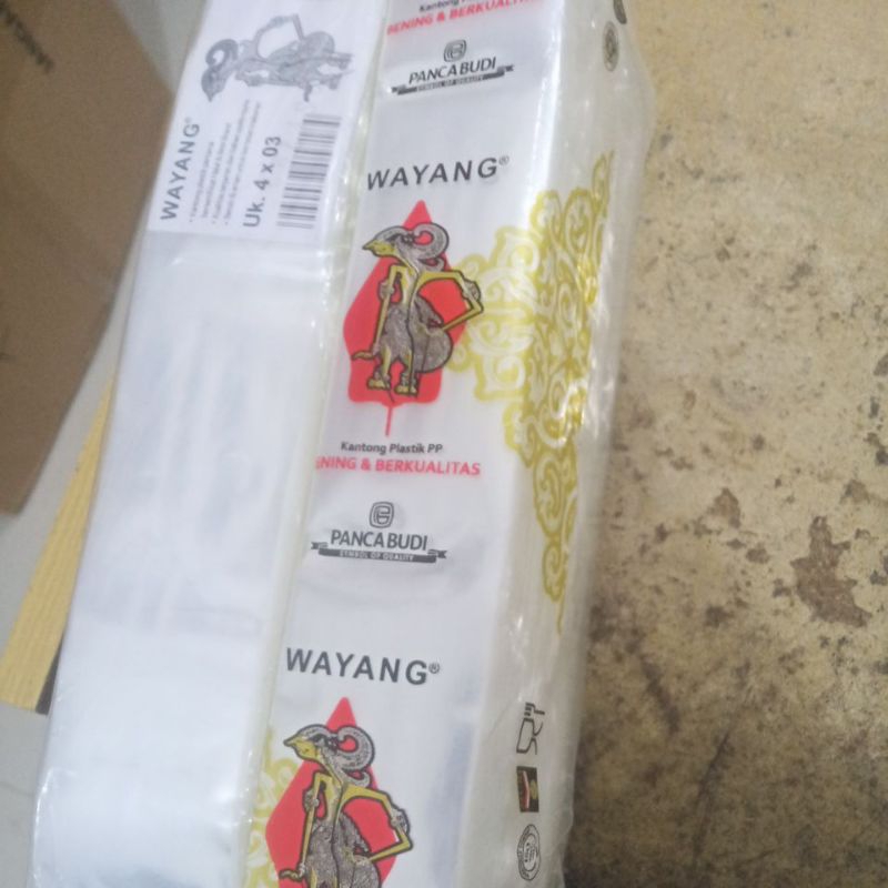 

Plastik Bening PP ROLL WAYANG uk lebar 4cm