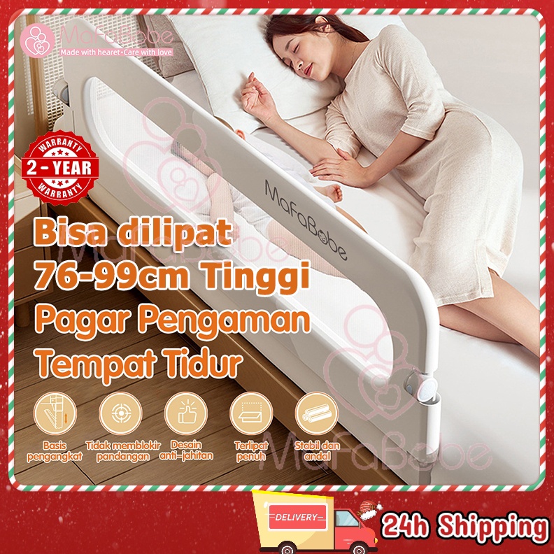ART Y98S Mafababe BabyBedrail Foldable Bed Fence Pagar Tempat Tidur Yang Bisa Dilipat Baby Bed Rail 