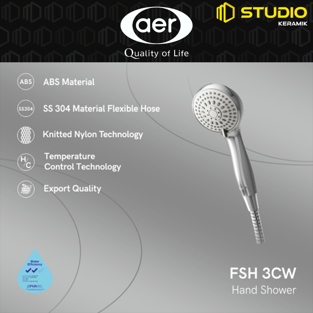 AER Shower Mandi / Hand Shower FSH 3CW