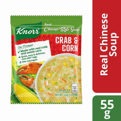 

Knorr Filipin Corn and Crab Cream Mushroom Soup Makanan Instan Impor Sup Jamur Kepiting Jagung 55g