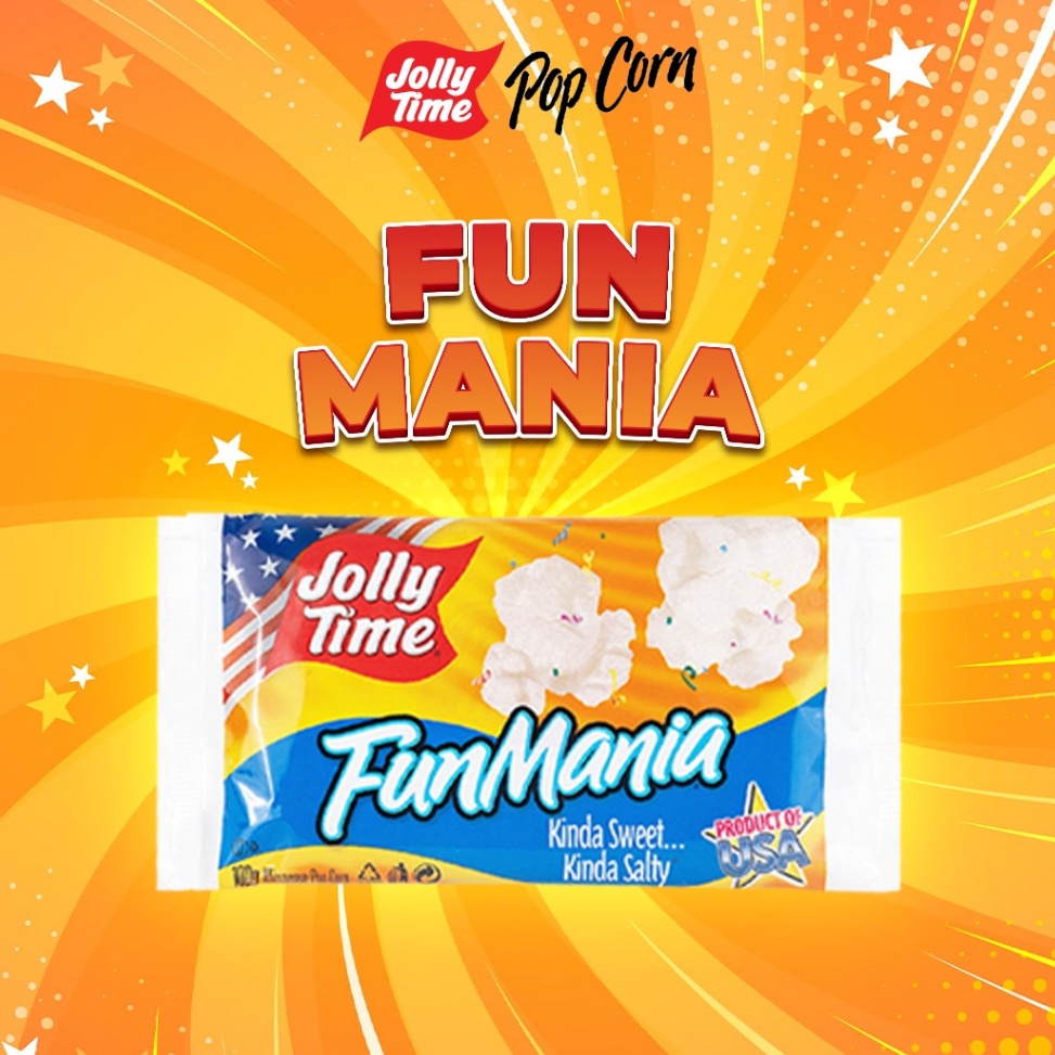 

KODE O79H Jolly Time Microwave Popcorn Fun Mania Product Of USA Live
