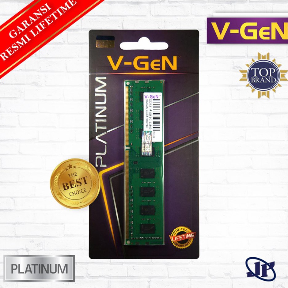 ART M62G Memory RAM VGen Platinum Longdimm 4GB DDR3 PC16 1333Mhz