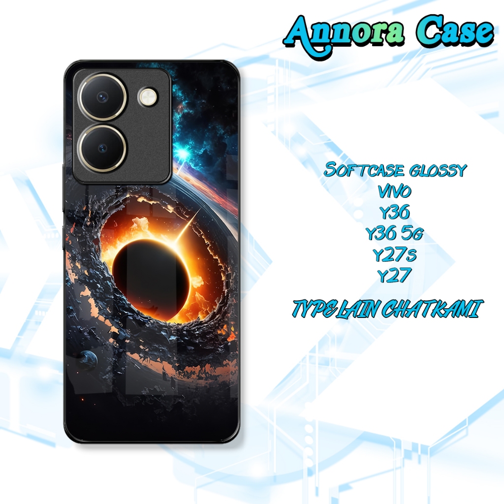 Case pelindung hp terbaru murah kualitas HD motif asteroid free custome untuk vivo y36 y36 5G vivo y