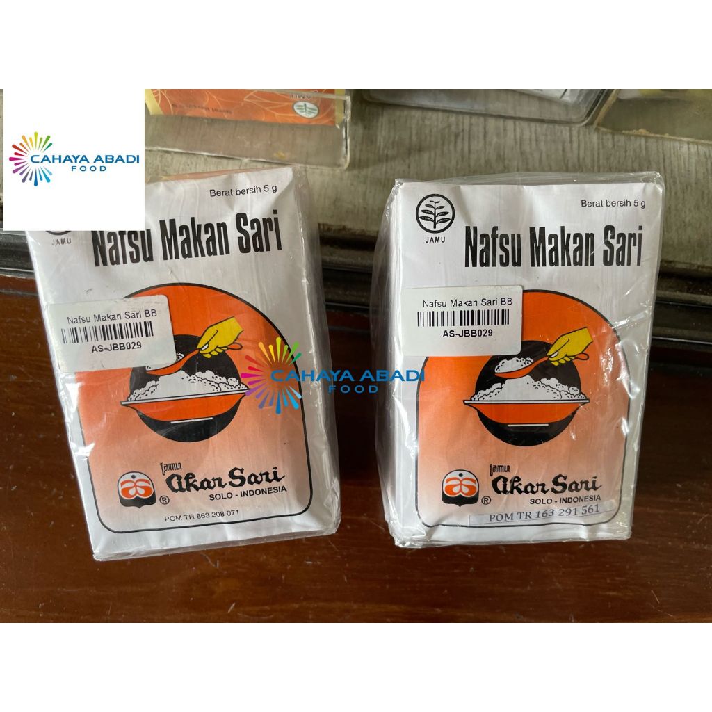 

Jamu Akar Sari - Nafsu Makan Sari Bubuk Isi 8pcs - Untuk Menambah Nafsu Makan