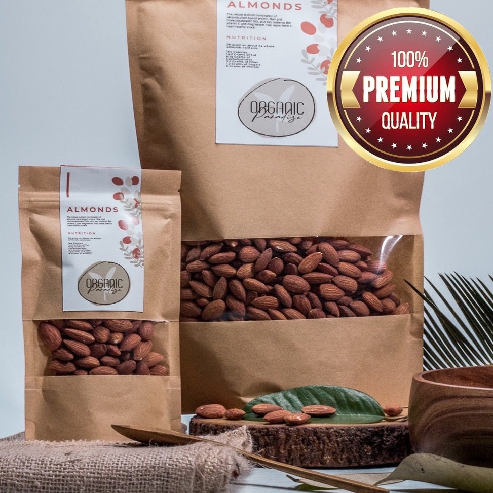 

KODE W22W Roasted Almond 5gr Kacang Almond Panggang 5gr FRESH ROAST Premium Organic Paradise