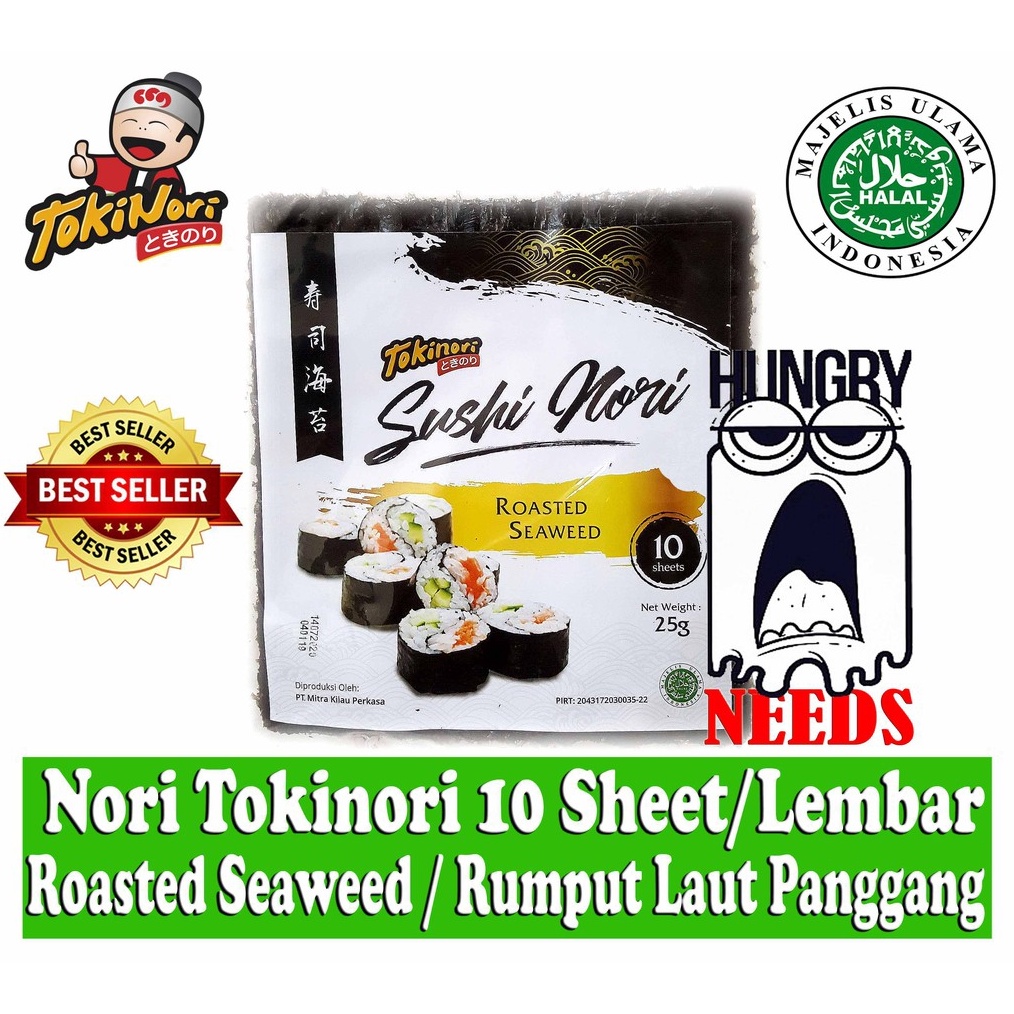 

KODE A67R TOKINORI SUSHI NORI 1 LEMBAR SHEET RUMPUT LAUT PANGGANG ROASTED SEAWEED