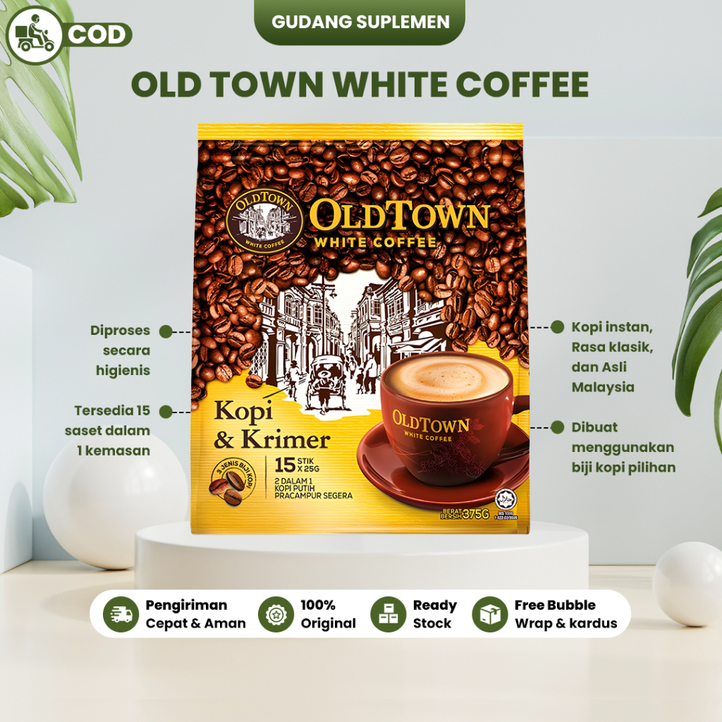 

Old Town White Coffee 2 in 1 Coffee & Creamer Malaysia 25g x 15 sachet