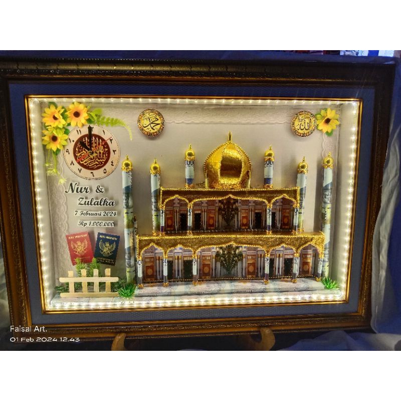mahar pernikahan murah. mahar masjid kubah emas