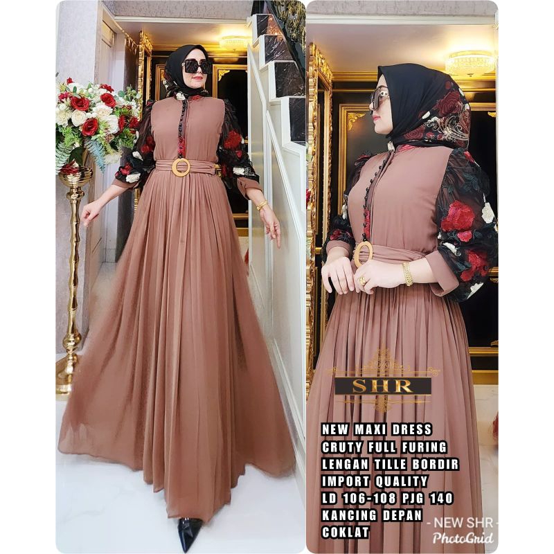 ready maxi dress SHR ORI bhn ceruty