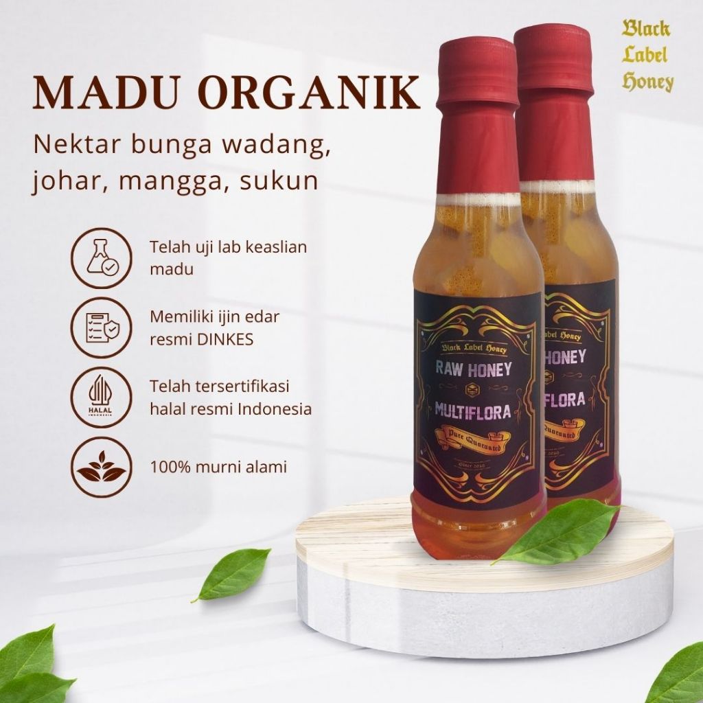 

Madu Organik Multiflora Madu Asli Murni dari Nektar Bunga Telah Lulus Tes Uji Lab Keaslian Madu