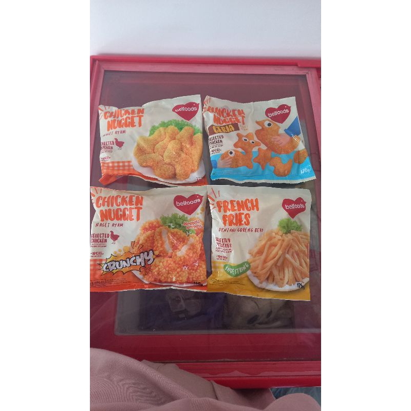 

belfood kentang sosis nugget naget crispy crunchy ceria belfood 170 gr