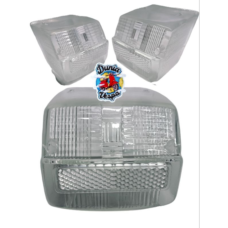 mika lampu belakang vespa super sprint bening