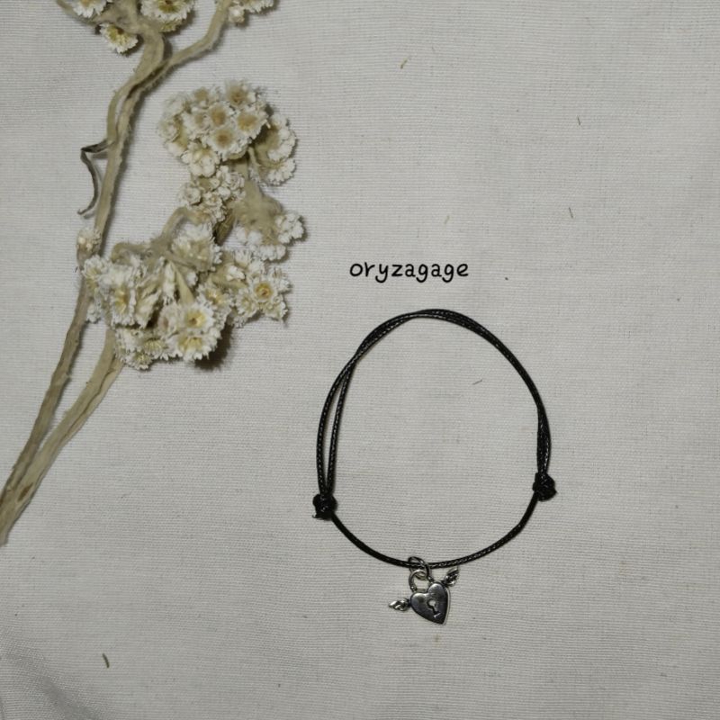 gelang couple kunci gembok | gelang pasangan murah