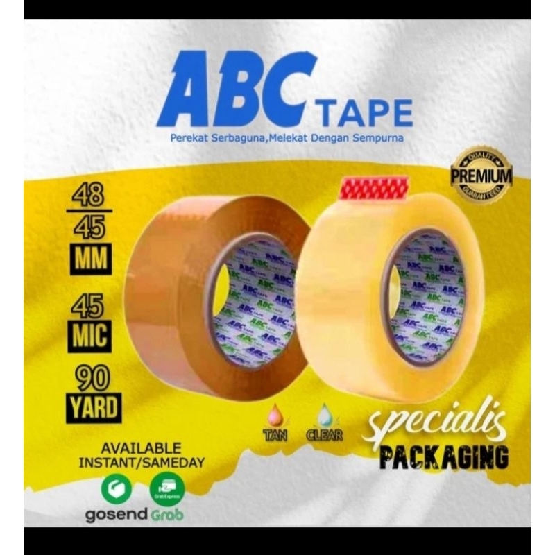

Lakban Bening Coklat Tape Perekat Serbaguna 2 Inch / 45 Mm x 90 Yard 1 pcs