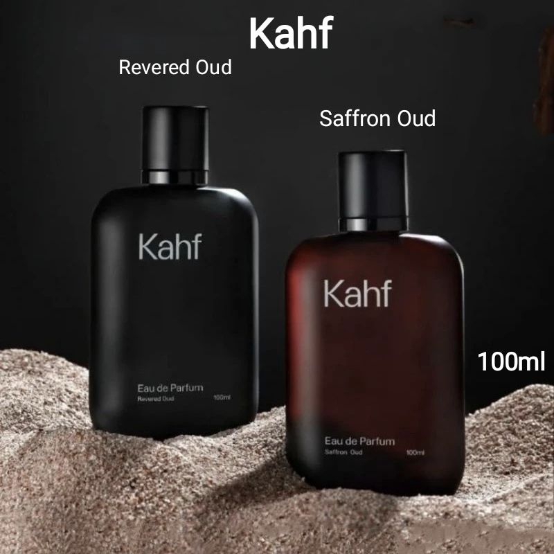Kahf Eau de Parfum EDP 100 ml - Saffron Oud - Revered Oud - Parfum Pria Kahf Eau De Toilette