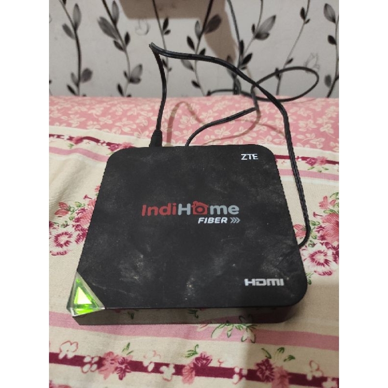 STB Tv Box Indihome ZTE + Adaptor + Kabel HDMI to HDMI