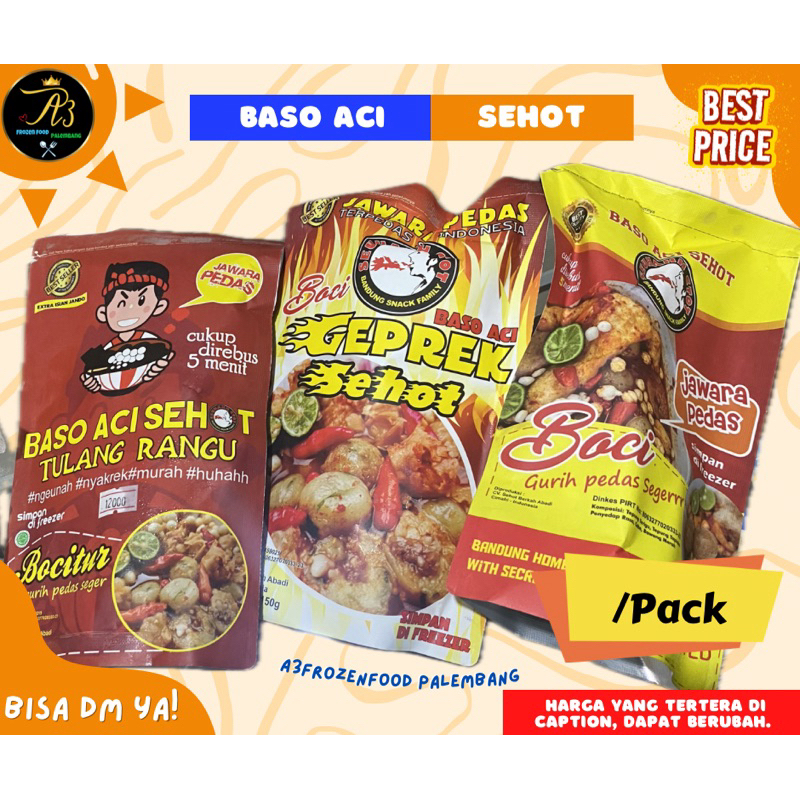 Baso Aci Sehot | Baso Aci tulang rangu | Baso aci geprek | Boci Original | A3 Frozenfood Palembang
